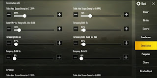 Cara Setting Sensitivitas PUBG Mobile Ala Pro Player