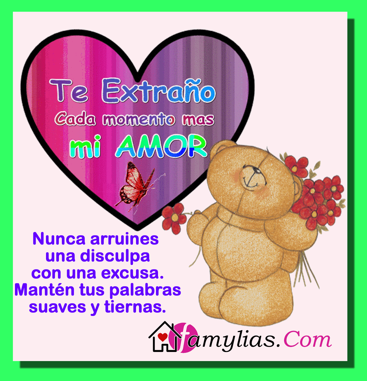 Bonitas tarjetas y frases tiernas para dedicar a tu amor en Ser tierno no es decir palabras bonitas a otra persona es portarse amablemente y tratar a otra persona o si fuese el ºltimo da de su vida