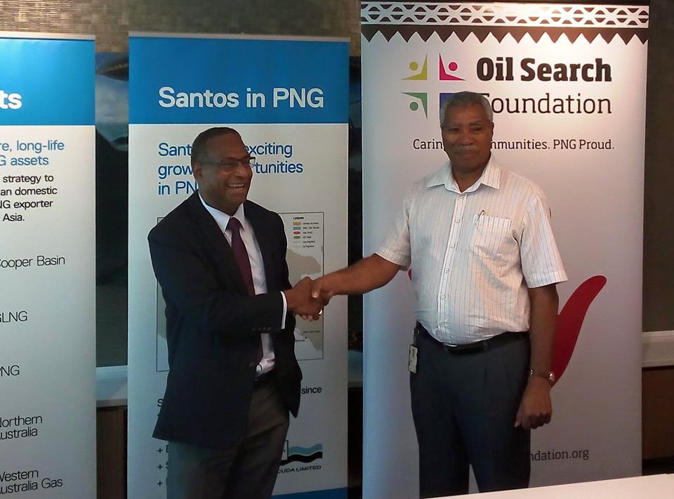 Oil Search Foundation gets assistance from SANTOS Limited One Papua New Guinea