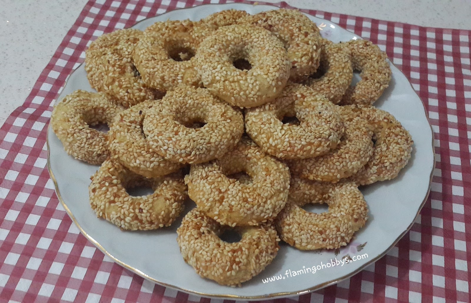 Pastane Usulü Susamlı Simit flamingohobby�s