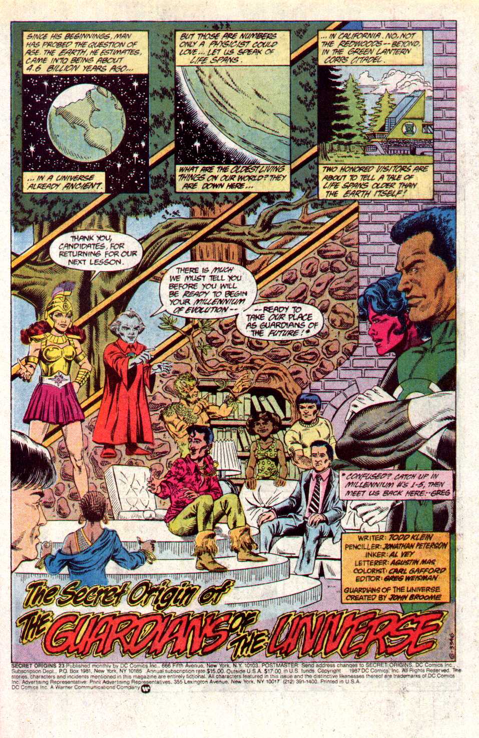 USA, 1988 Secret Origins # 23 Floronic Man,Guardians of the Galaxy