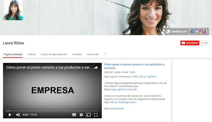 Youtube Laura Ribas