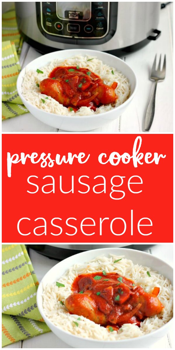Pressure Cooker Sausage Casserole A Cornish Food Blog Jam and