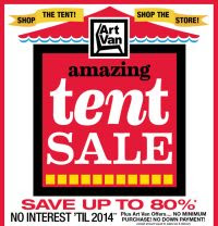 Art Van Tent Sale