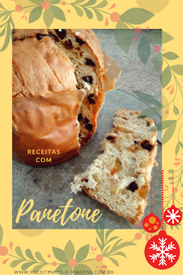 Receitas com panetone: Panetone recheado de brigadeiro Receitas de Natal: Panetone recheado de brigadeiro