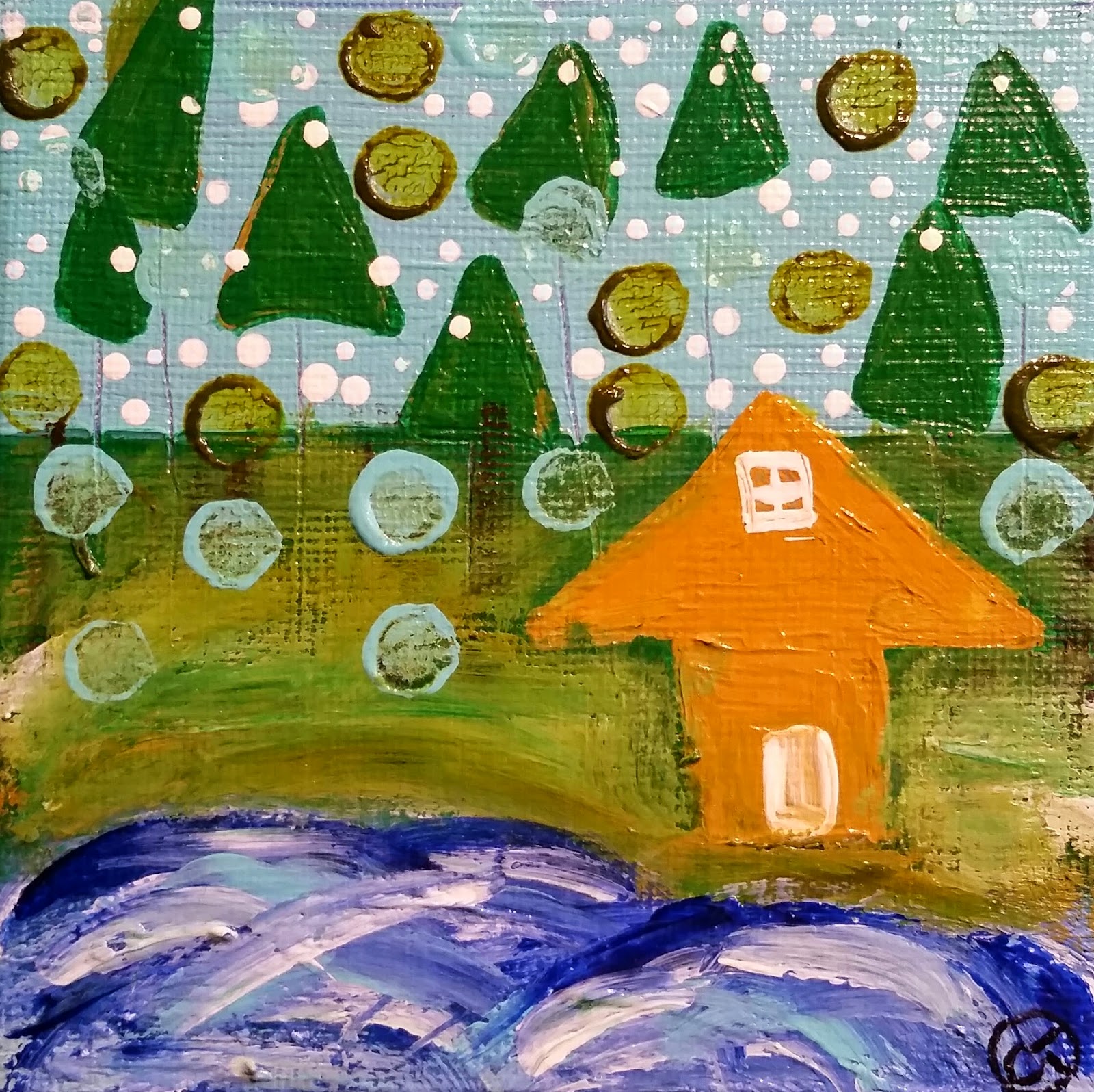 Christy Tremblay Art A Painted House A Day House 173, 174, & 175