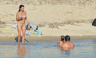 Penelope Cruz wears a Flower Bikini at Corsica, France