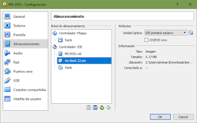 Imagen MS-DOS 6.22 Imagen MS-DOS 6.22