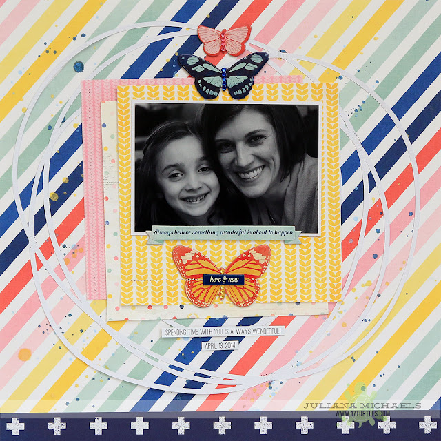 Always Believe Scrapbook Page by Juliana Michaels featuring a FREE 17turtles Digital Cut File and the BoBunny Sweet Life Collecttion