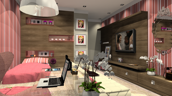 Youth Bedroom Design for Girls