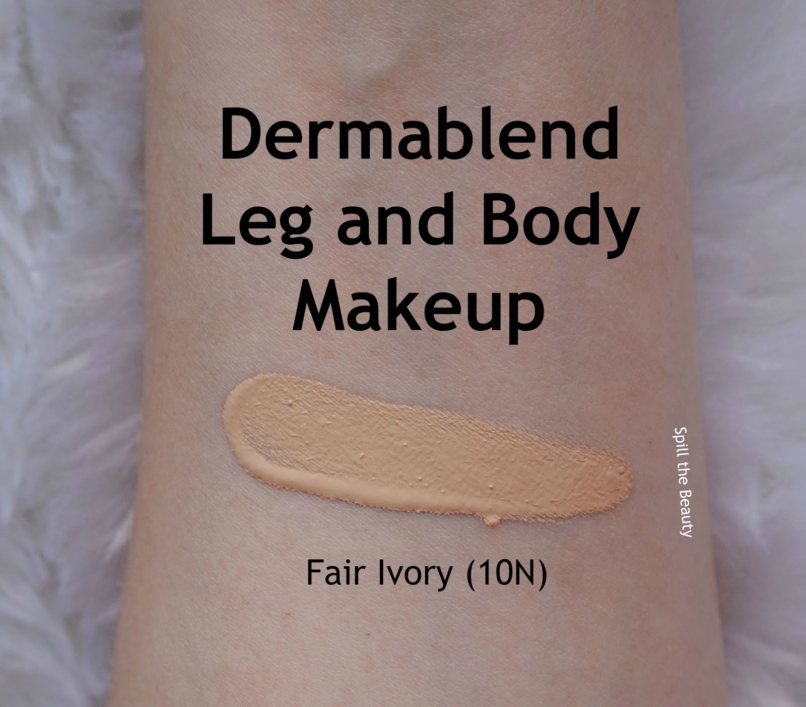 Dermablend Leg and Body Makeup in 'Fair Ivory' Review, swatches