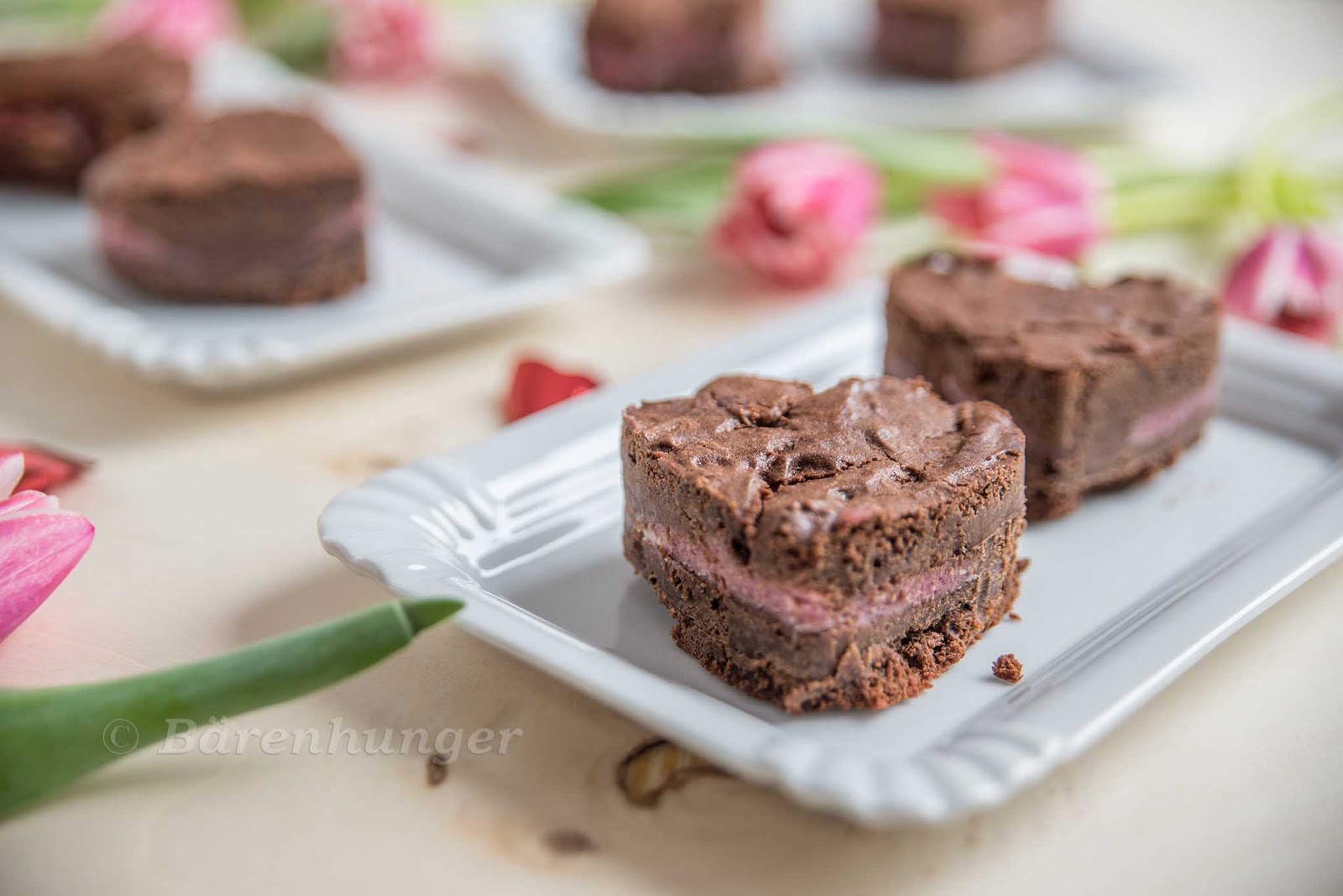Himbeer Schokoladen Herz Brownie | Bärenhunger