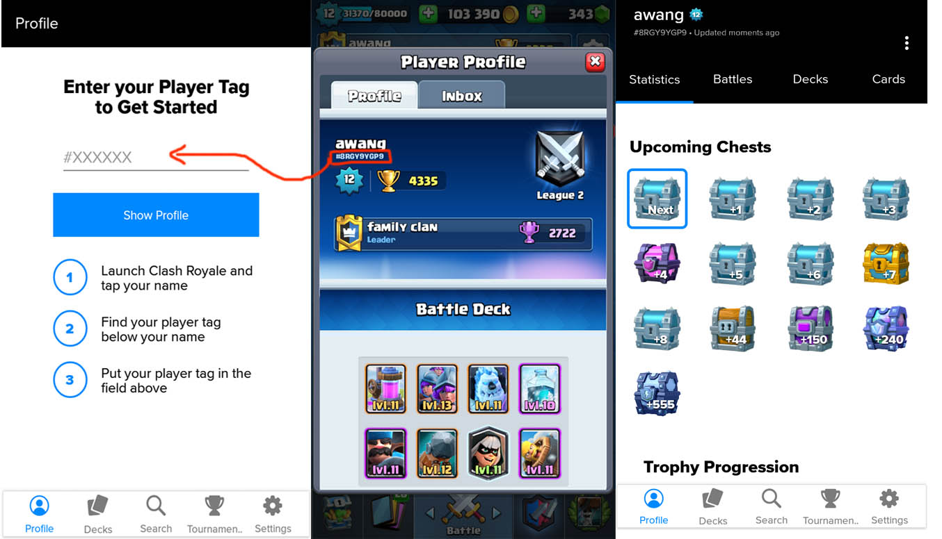 Tracking Chest App, bisa membantu push trophy mu