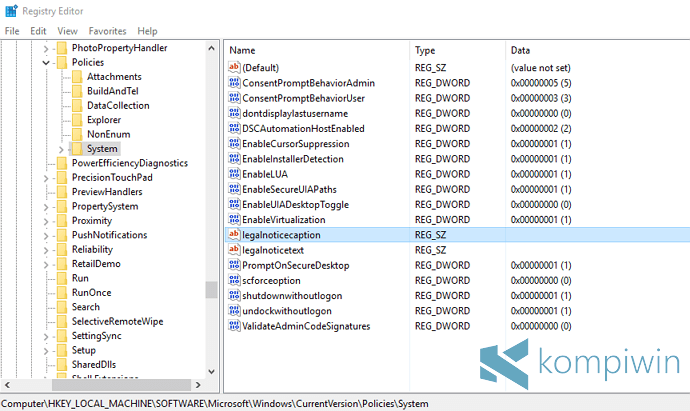 Cara Membuat dan Menampilkan Pesan Khusus di Login Screen 10