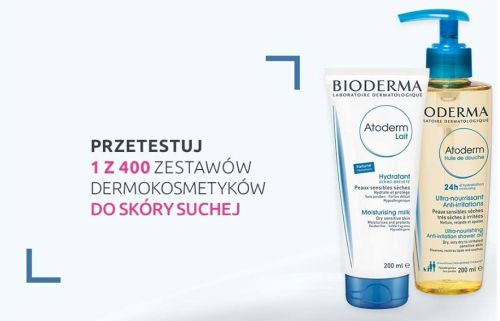 Przetestuj 1 z 400 zestawów kosmetyków Bioderma do skóry suchej Konkurs