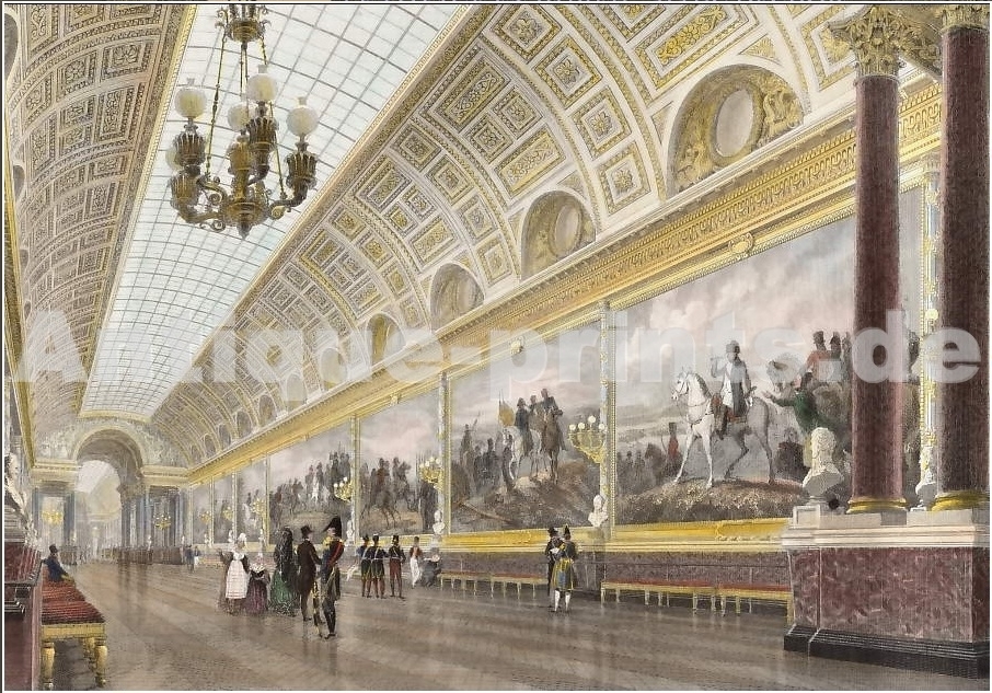 Palacio de Versalles. La Sala de la Coronación y la Galería de las