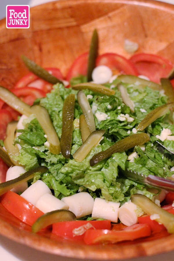 Food JUNKY Trucha con hongos portobello