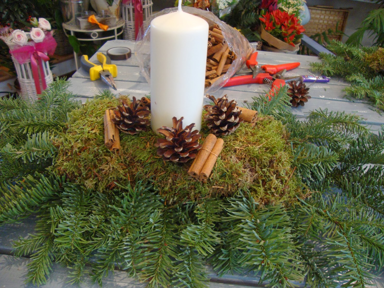 Un piccolo giardino in città : novembre 2013 Composizioni fiori artificiali scala