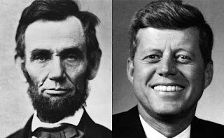 Presidents Abraham Lincoln and John F. Kennedy