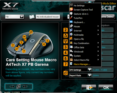 Software A4Tech Mouse Macro Cara Setting Mouse Macro A4Tech X7 PB Garena dengan Cepat dan Mudah