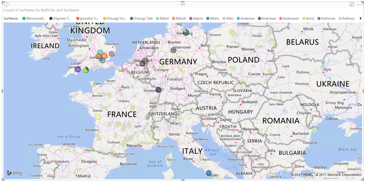 make sure you are not selecting the map click slicer visualization 8 select birthdate under fields person make sure you are not selecting the map click slicer visualization 8 select birthdate under fields person