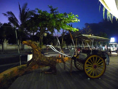 Horse Carriage Art at Kuta Bali
