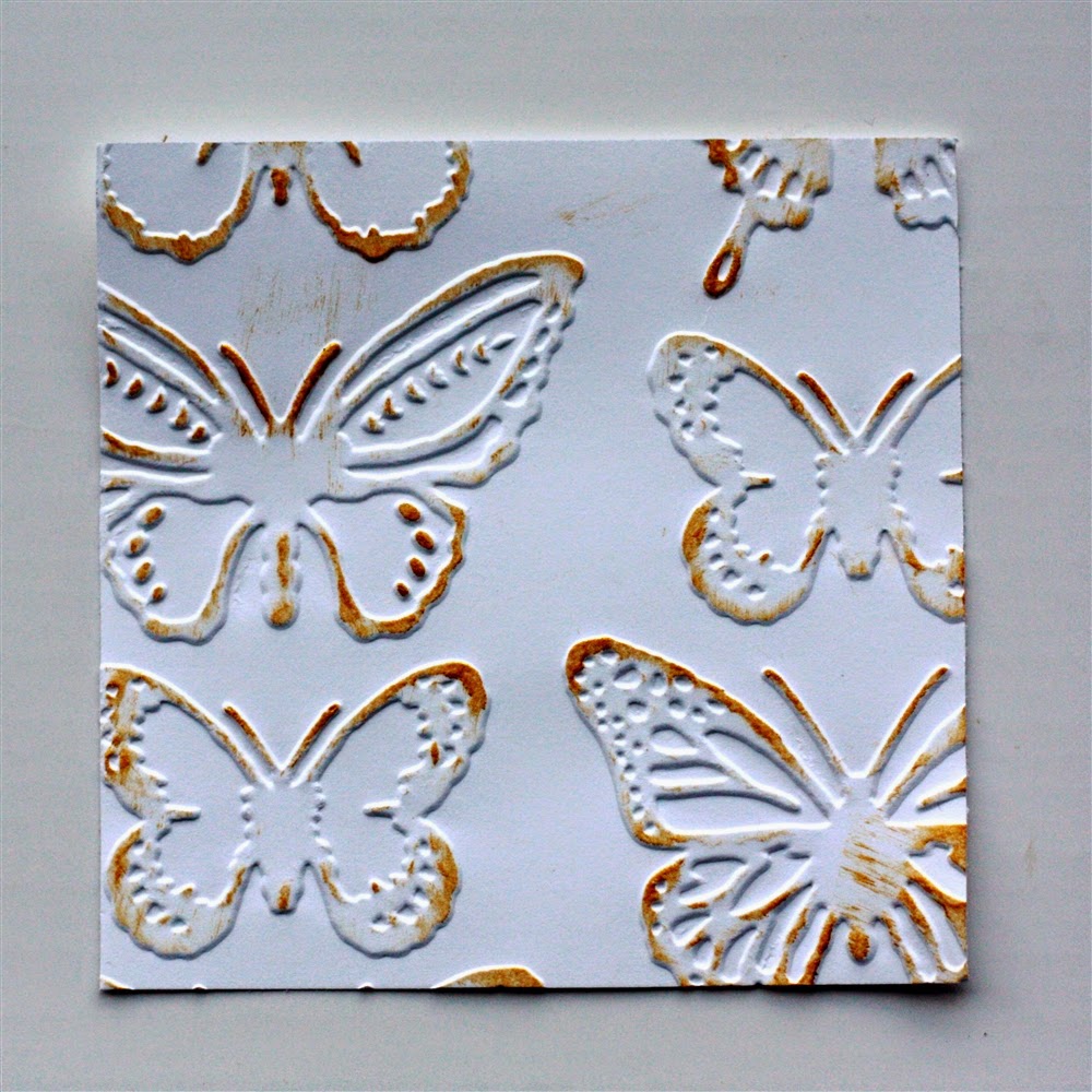 Butterfly Reflections, Ink. Dry Embossing Techniques to Try!