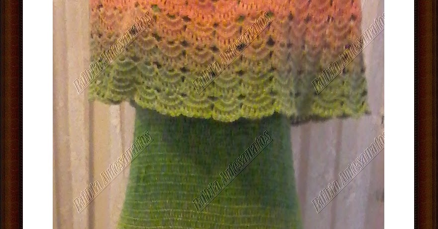 vestido com crochê