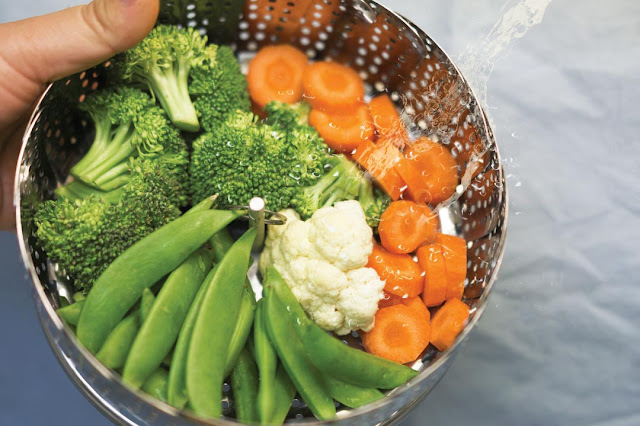 Vegetables in a bowl for healthy skin