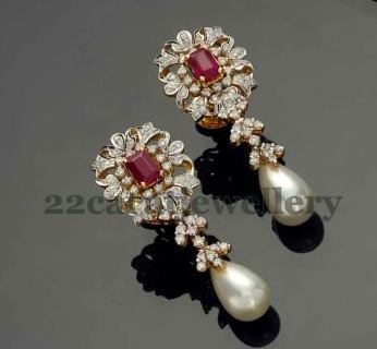 Beautiful & Latest Stud Earrings Designs Idea || Best Gold Pearl Diamond  Earrings Designs Collection - YouTube
