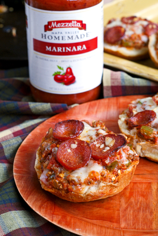 Meat Lover's Stuffed Pizza Bread | thetwobiteclub.com | #FallforFlavor #ad