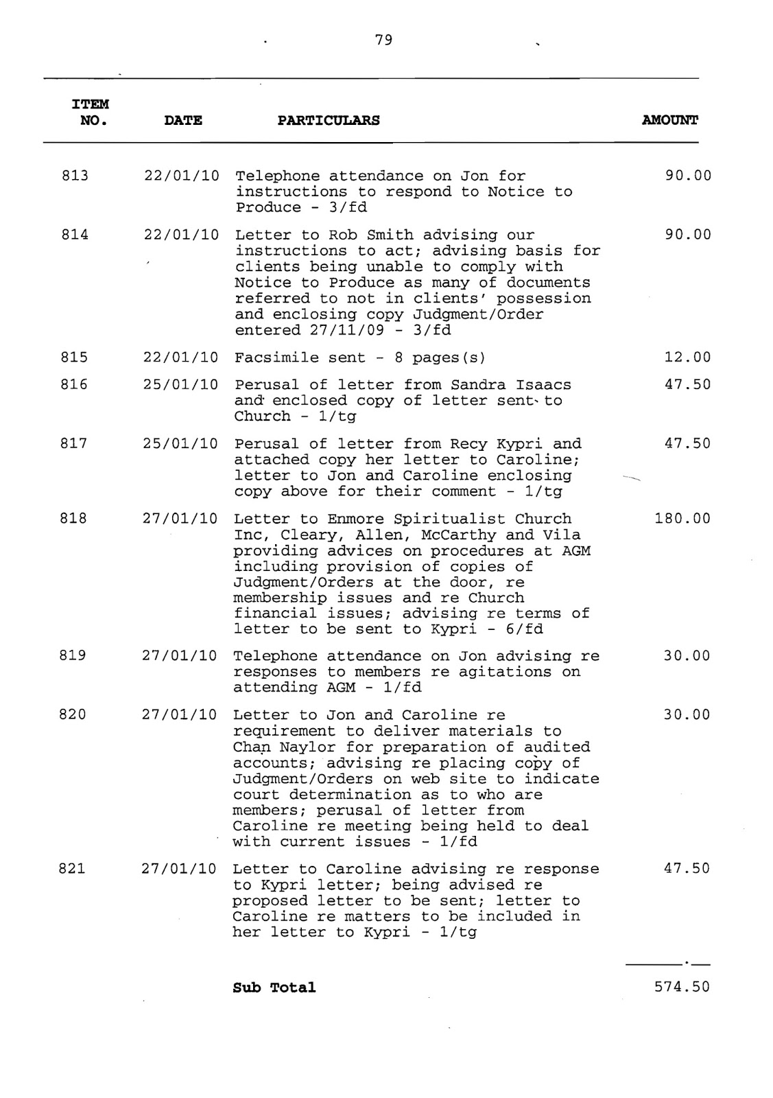 Filed Application for Assessment of Solicitor/Client Costs