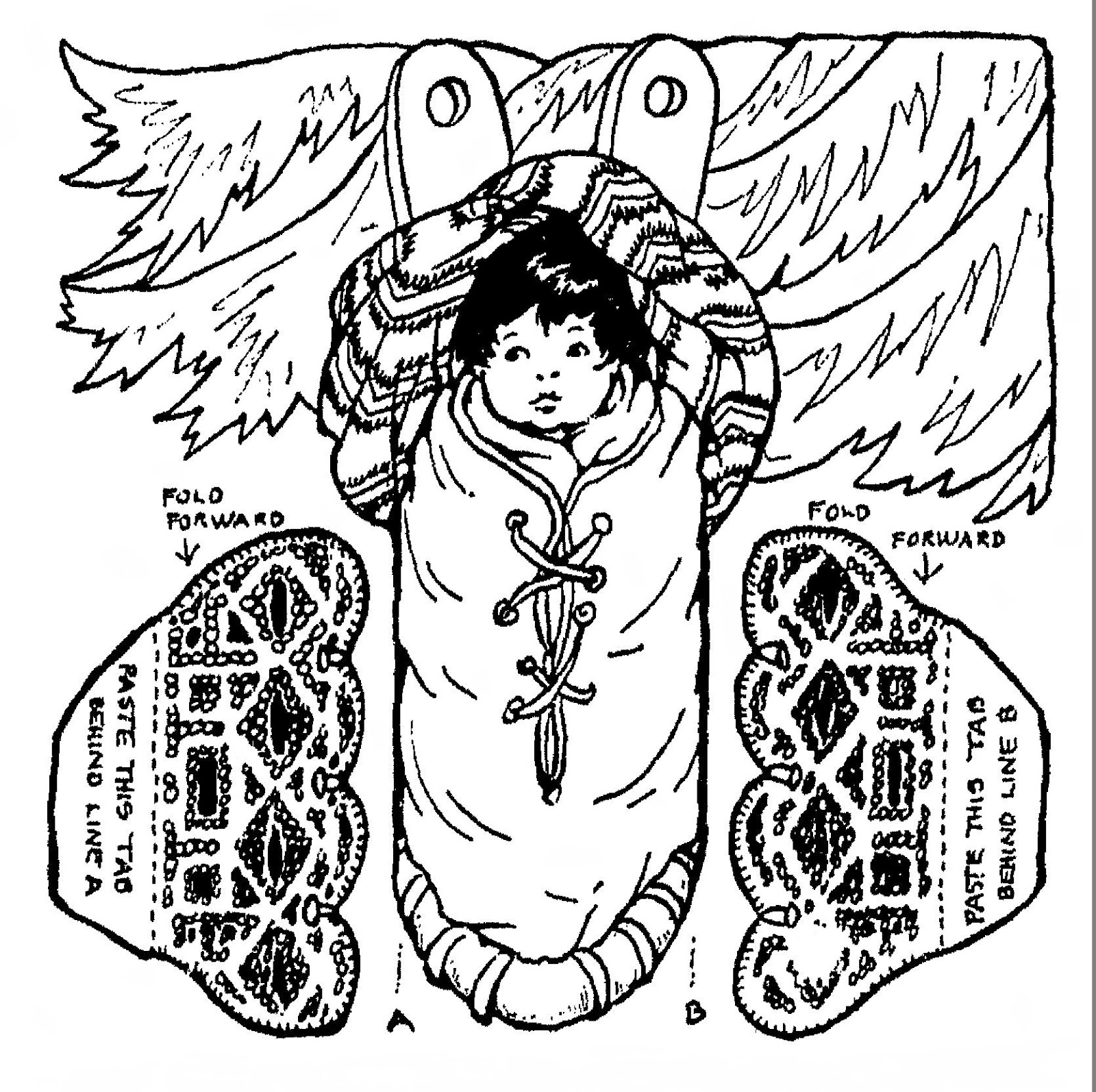 baby indian coloring pages - photo #7