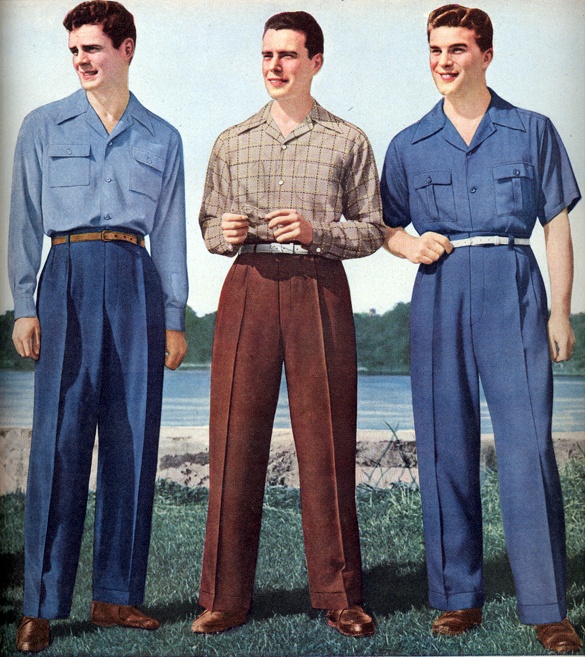 Thin Man Sewing: Man's 1945 Sports Shirt Pattern, Part Two