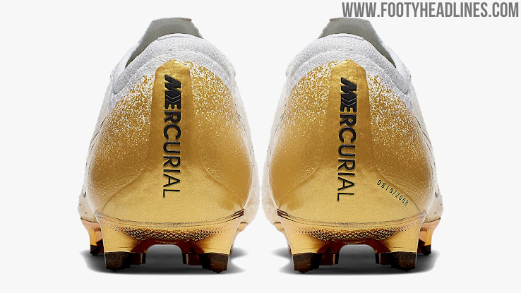 nike vapor white and gold cleats
