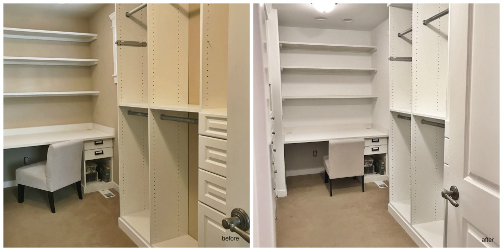 DIY Master Closet Before & After - Polished Habitat
