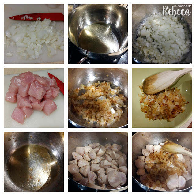 Receta de pollo al curry con arroz 01