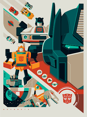 New York Comic-Con 2012 Exclusive Transformers Screen Prints by Tom Whalen - Autobots