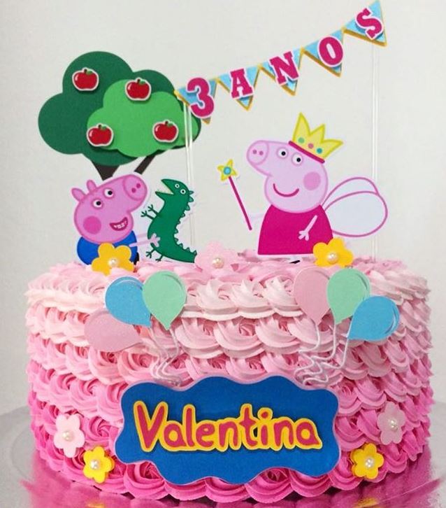 Cumpleaños de Peppa Pig: Toppers para Tartas, Tortas, Pasteles, Bizcochos o  Cakes para Imprimir Gratis. - Ideas y material gratis para fiestas y  celebraciones Oh My Fiesta!