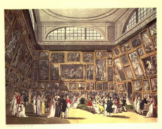 The Great Room at the Royal Academy  from The Microcosm of London (1808-10) 