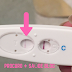 Teste gravidez linha quase transparente/ clara
