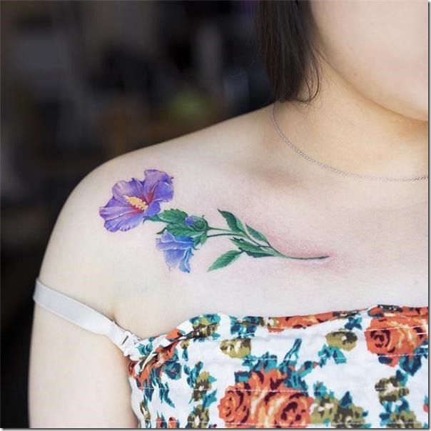 Tatuagens de flores para as mulheres Tatuagens de flores para as mulheres