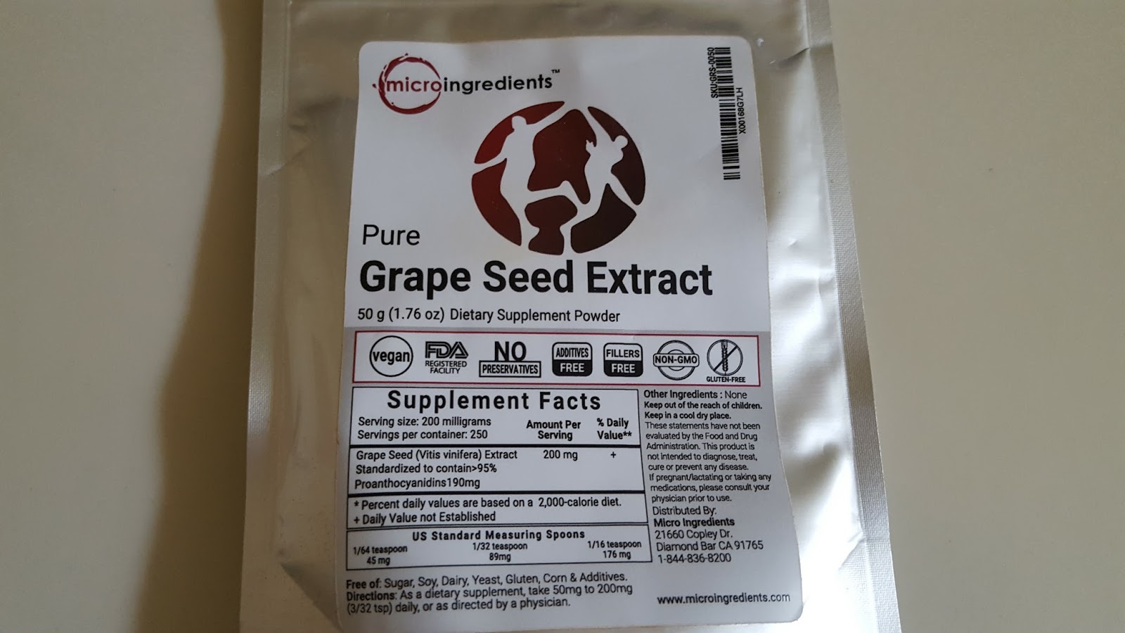 Consumer Reviews Micro Ingredients Pure Grape Seed Extract Powder, 95