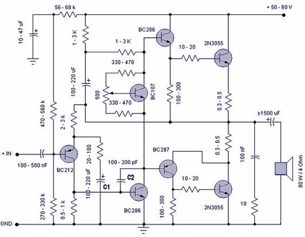 50 Watts Amplifier - Electronic Knowledge Share