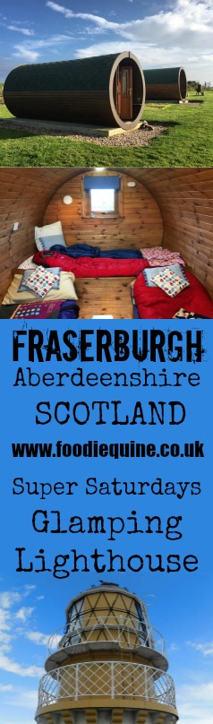 www.foodiequine.co.uk Sampling the best of Buchan at Fraserburgh Super Saturdays, sleeping in a Hobbit House at Down on the Farm Glamping in Rosehearty plus a visit to Kinnaird Head Lighthouse. Aberdeenshire, Scotland
