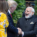 Afectuoso encuentro entre Donald Trump y Narendra Modi