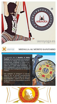 yoga, aeroyoga, aerial yoga, noticias, premios, medalla, ramon y cajal, ilustre academia de ciencias de la salud ramon y cajal, wellness, bienestar, health, deporte, exercice, salud