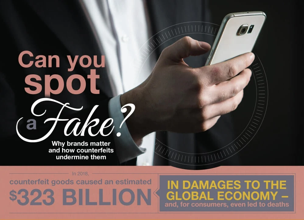 The Cost Of Counterfeits - And How To Avoid Them (infographic)