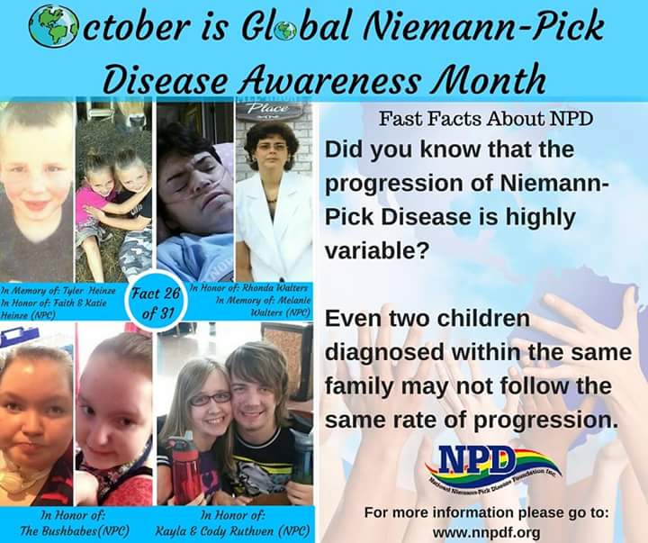 And Life Goes On...An Angel and a Rainbow October is Niemann Pick Disease Awareness Month Part 4