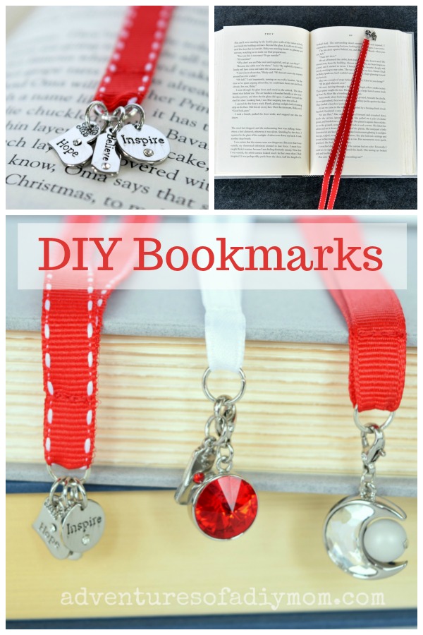 How to Make Ribbon Bookmarks with Charms Adventures of a DIY Mom